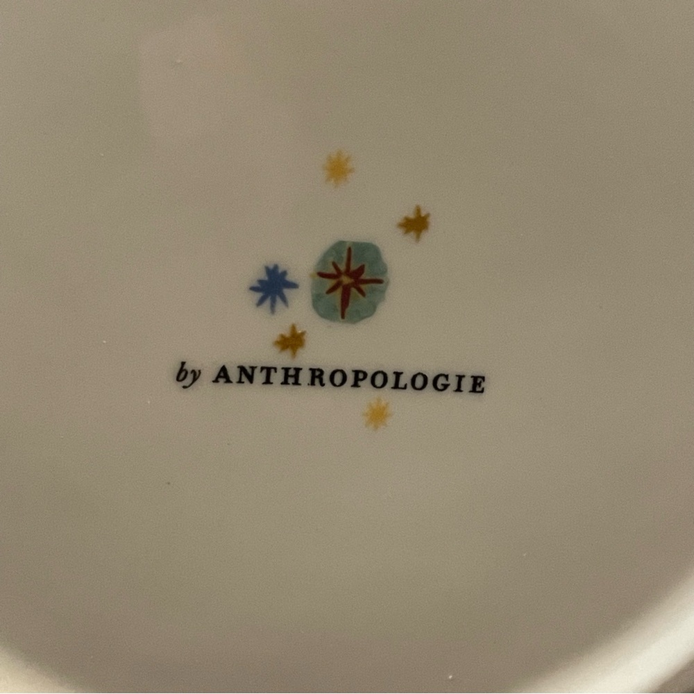 Anthropologie Fortune Dessert Plate Celestial Sun Novelty Print Astrological OS - Picture 3 of 5
